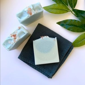 Mint and pink Salt soap bar | handcrafted